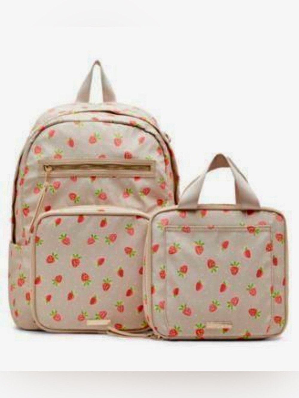 Madden Girl 2FER Unisex Nylon Olive Green Backpack, w/matching lunch tote. NWT - Picture 3 of 15